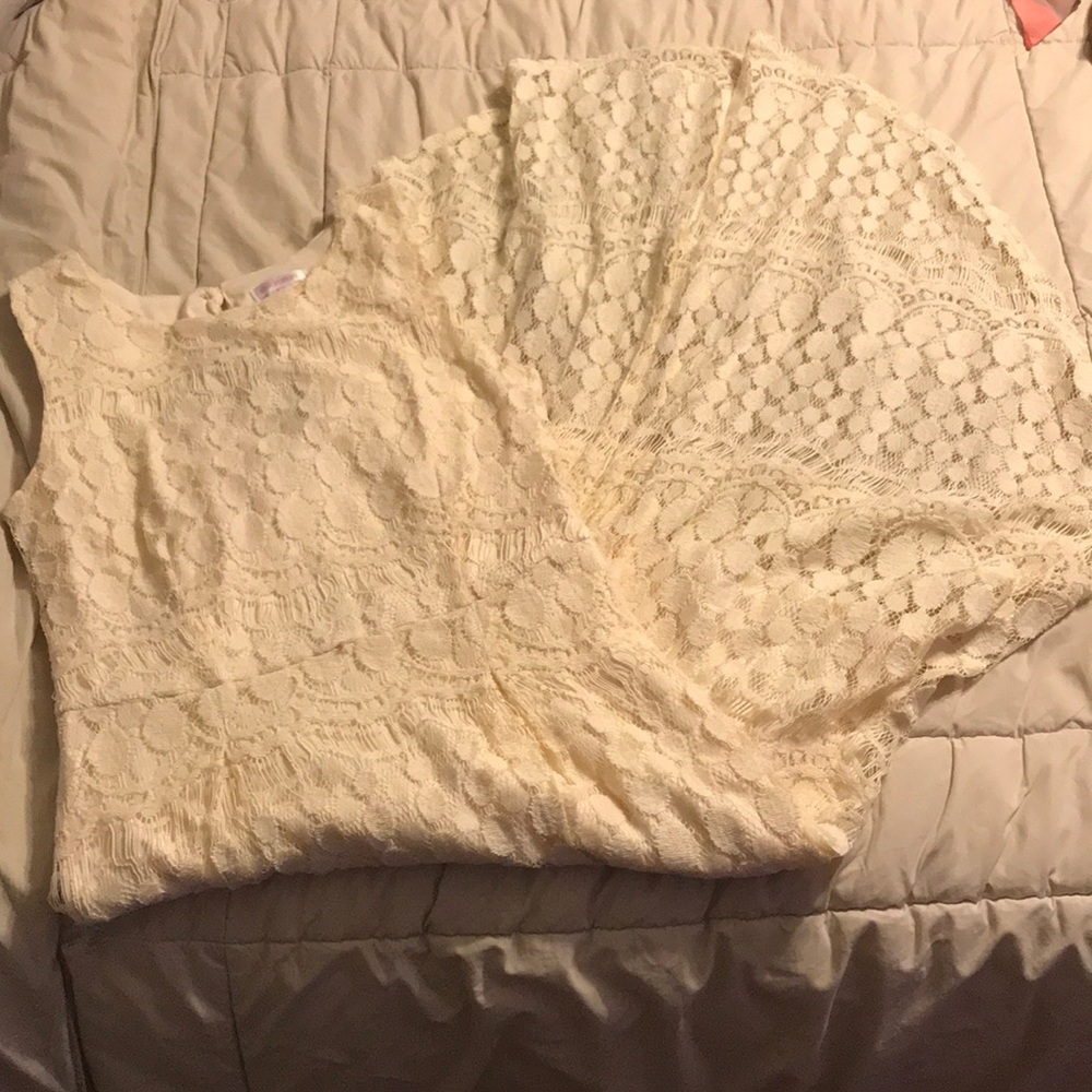 Xhilaration - Beige lace dress